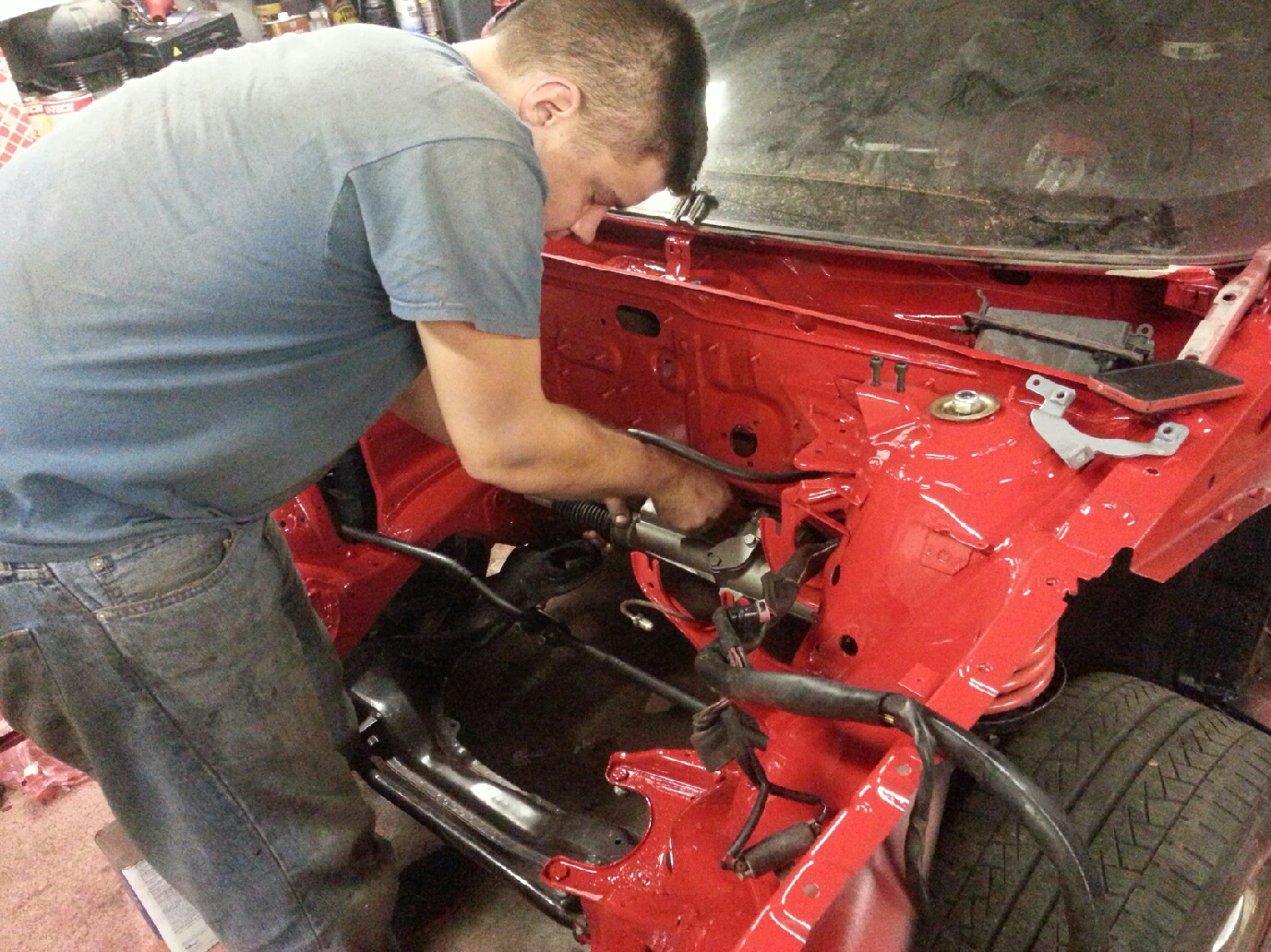 Sebastian's CQ91' power steering job.JPG