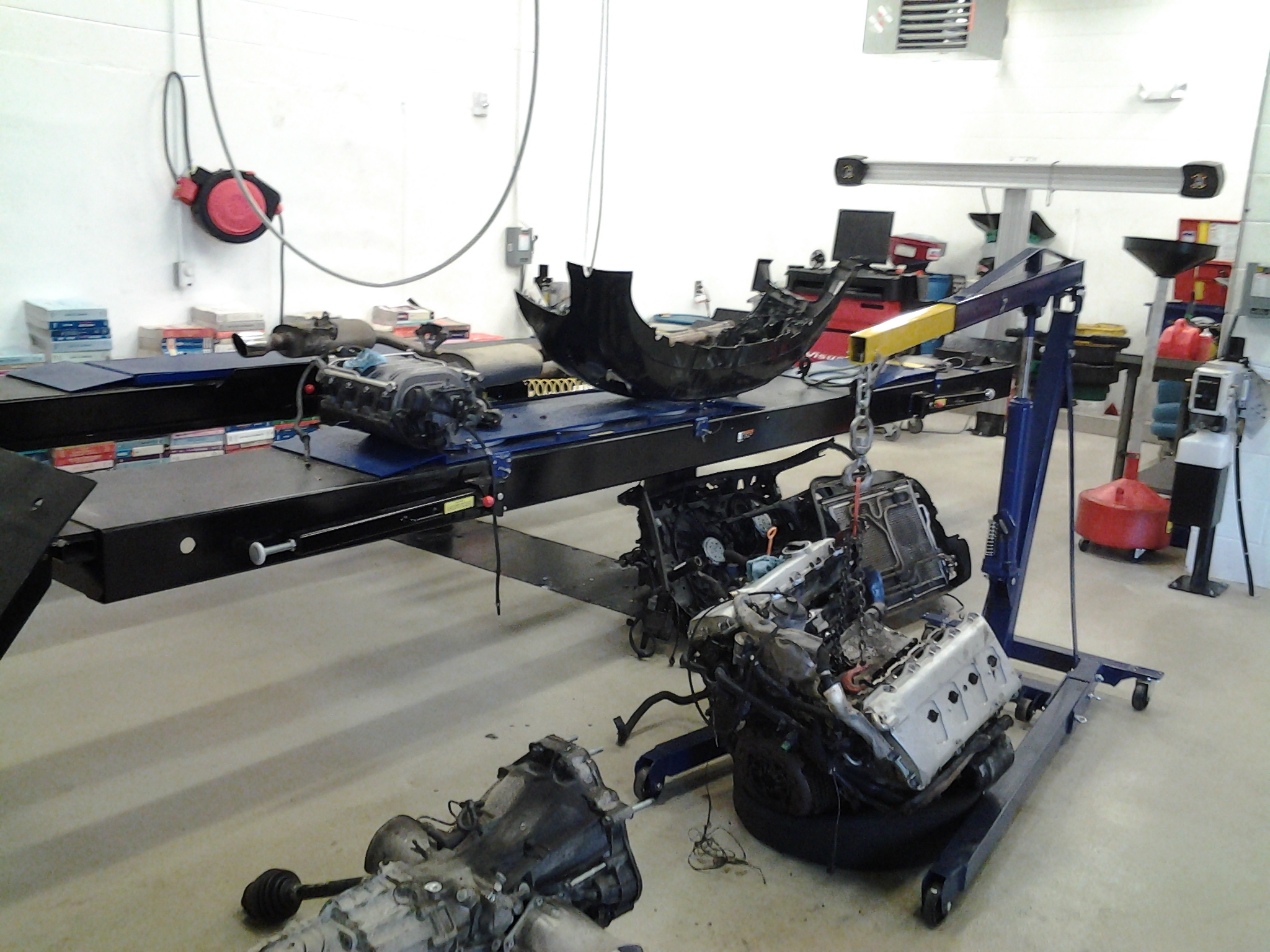 Good motor waiting on flywheel and clutch