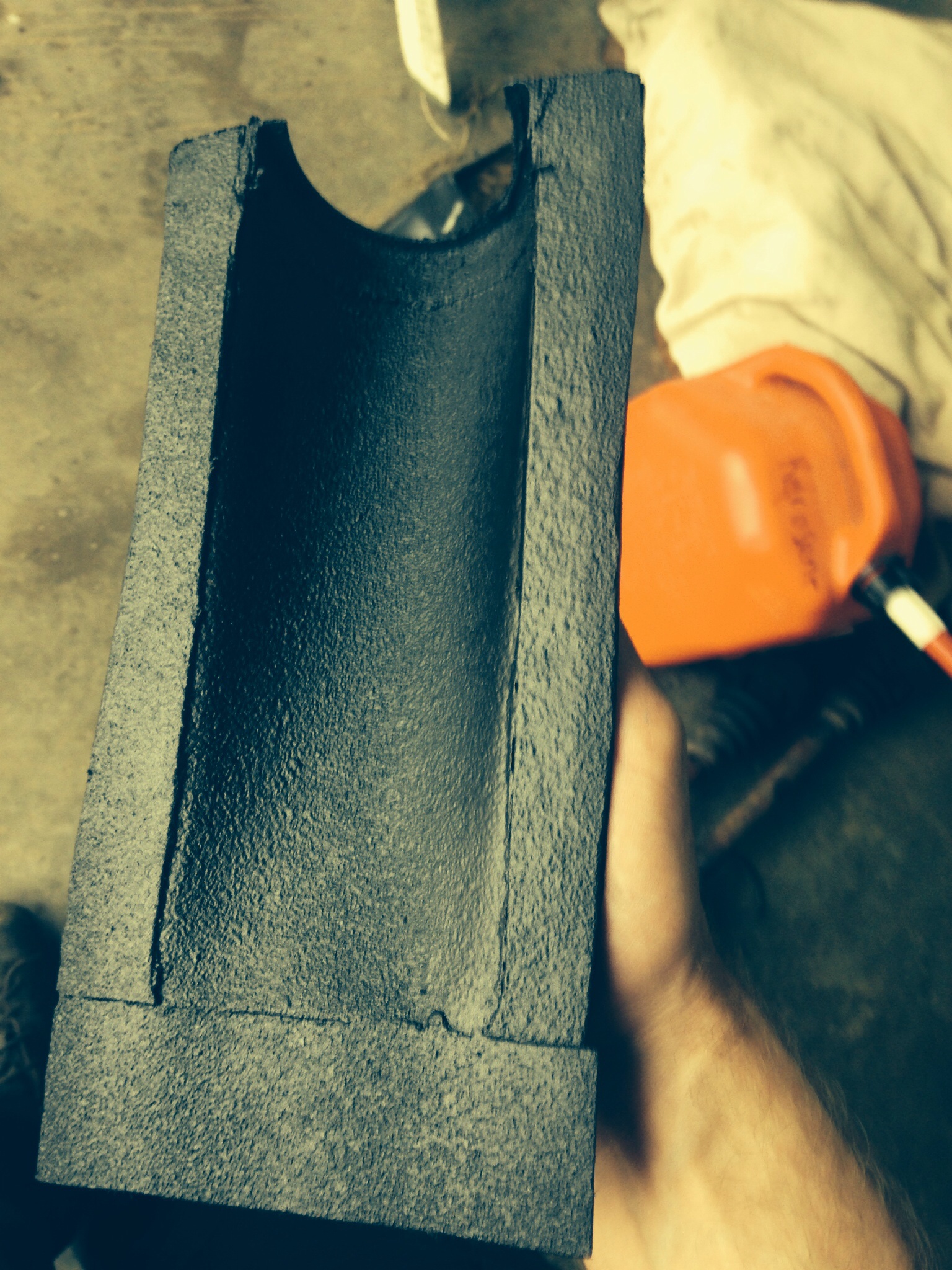 Extended and under coated tunnel piece