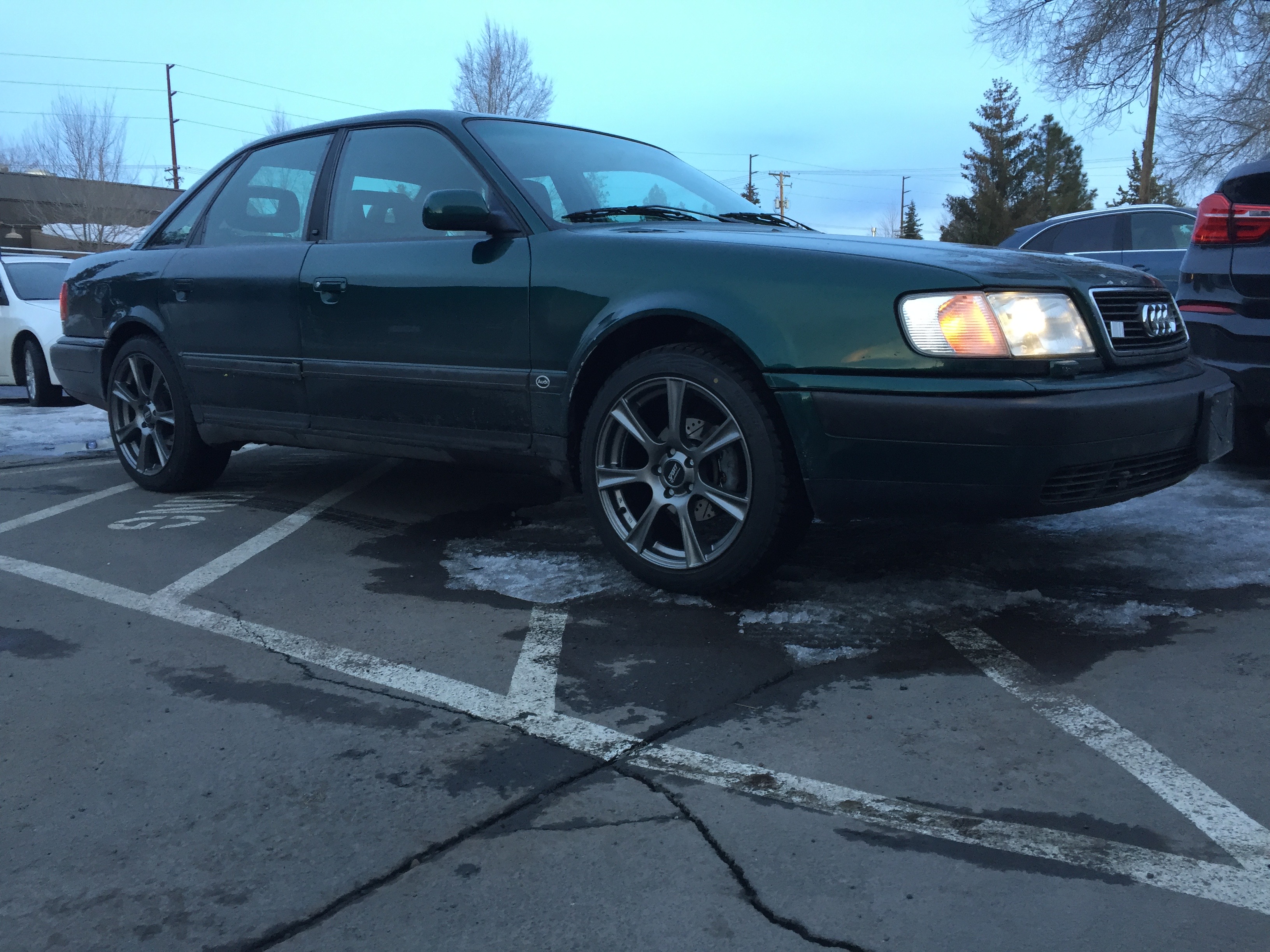 Put my winter set up for some better traction with all the ice and snow!