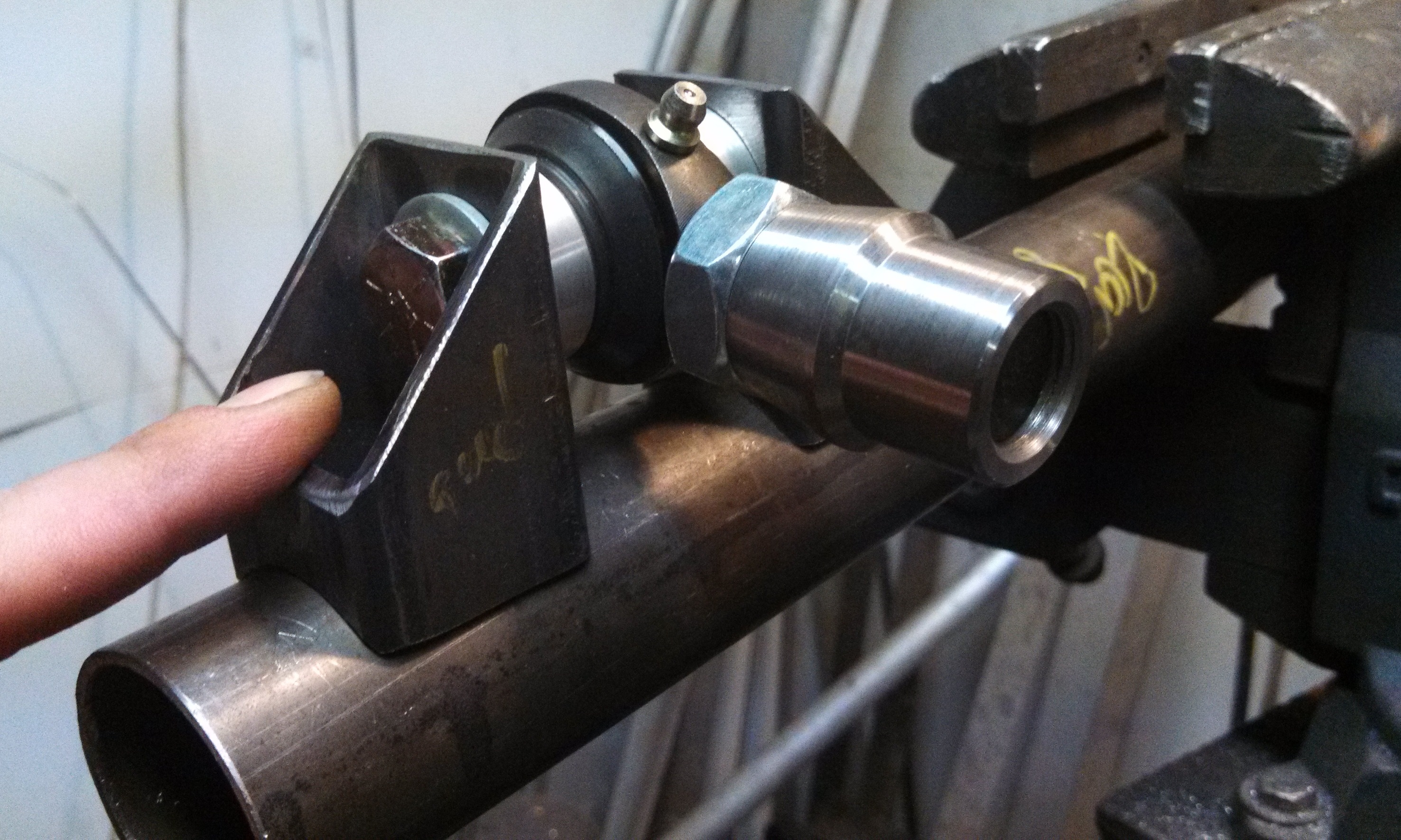 c-arm rod end mount testfit.jpg